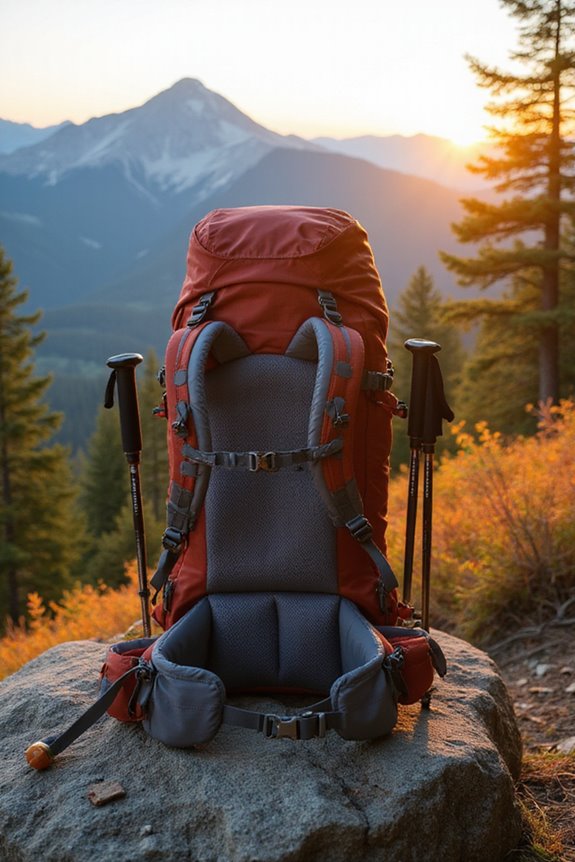 backpack frame and ventilation