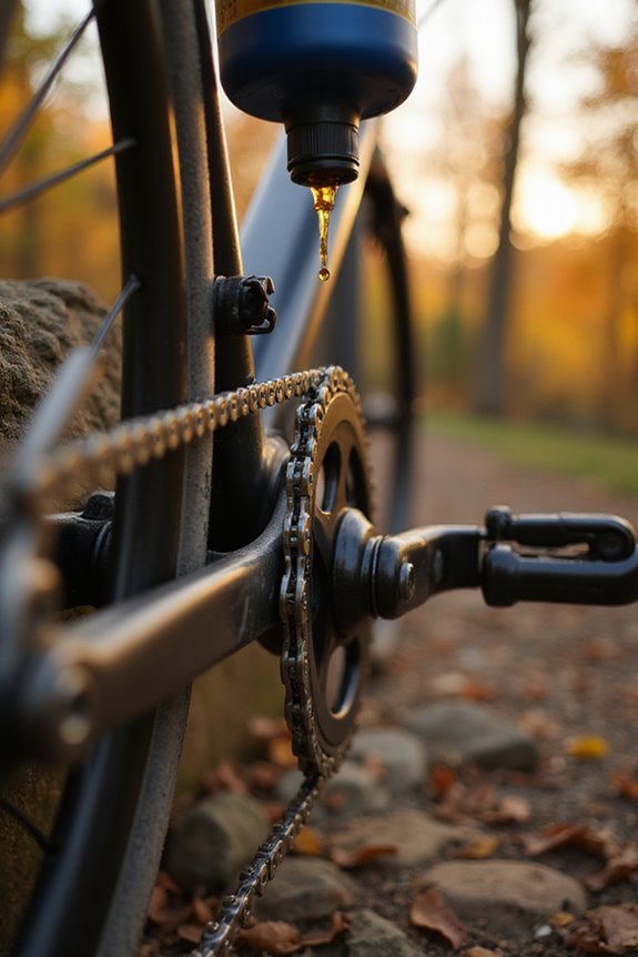 bicycle chain lubrication technique