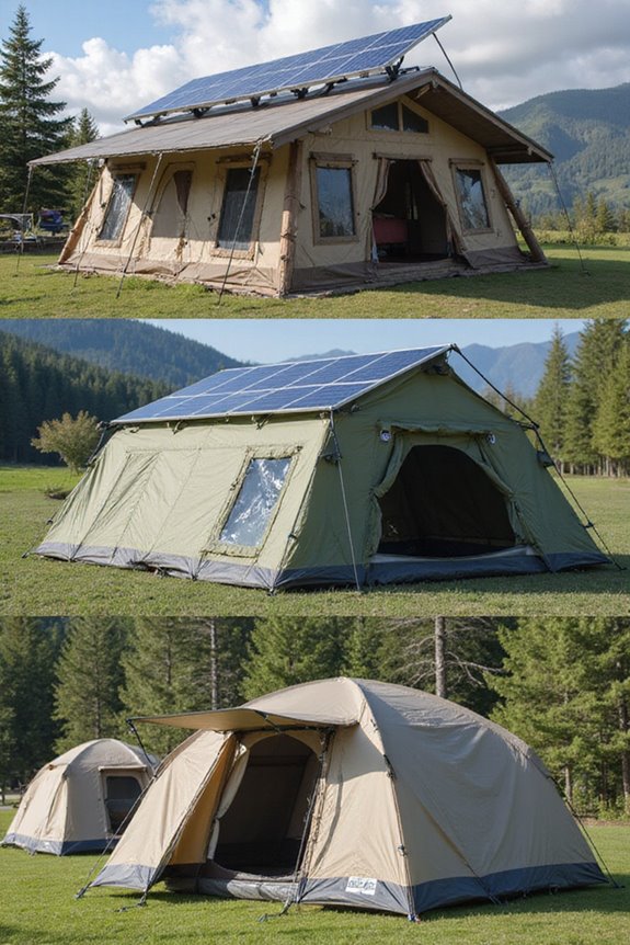 camping tent solar considerations