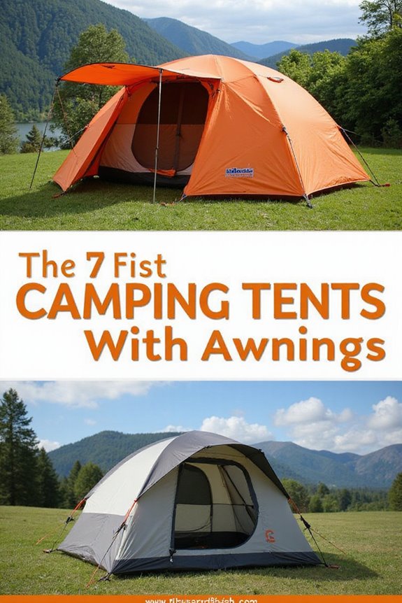 camping tents with awnings