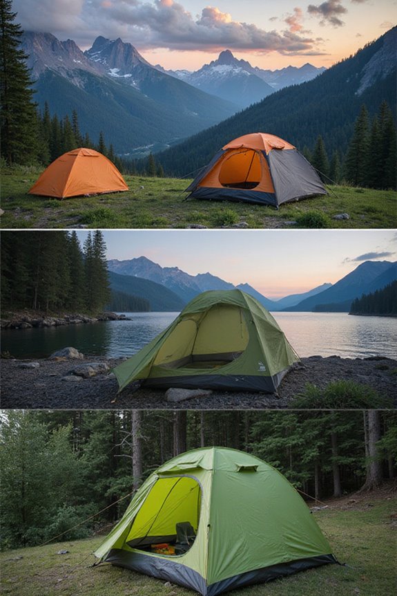 camping tents with blackout