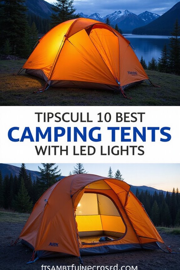 camping tents with illumination