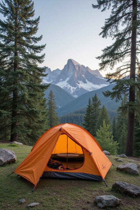 camping tents with stoves