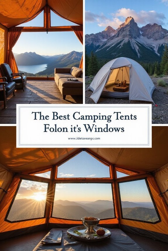 camping tents with views
