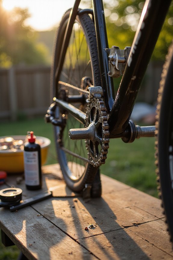 chain cleaning for lubrication