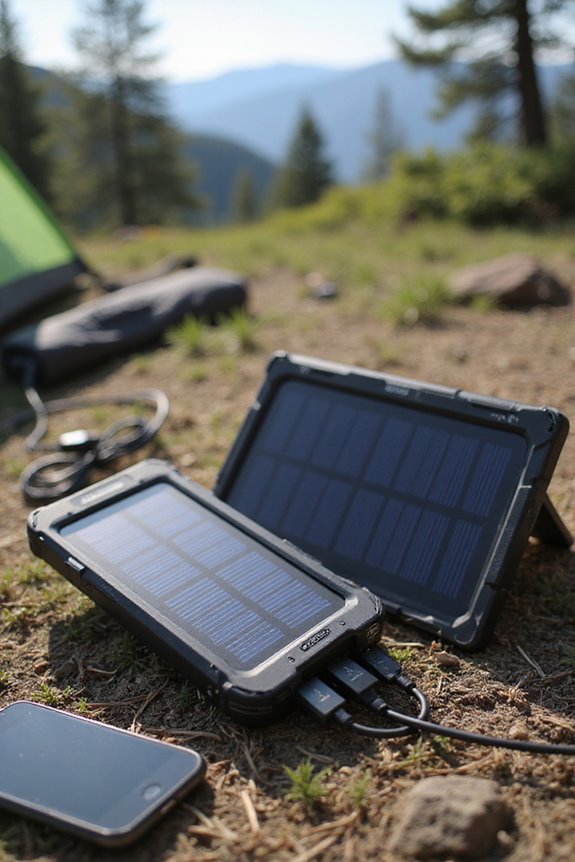 charging devices while camping