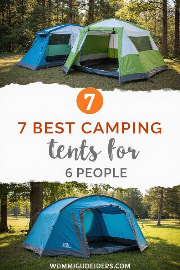 comfortable tents for six