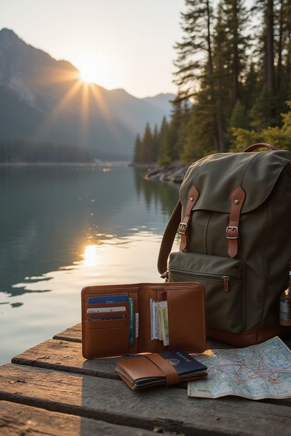compact lightweight travel wallet