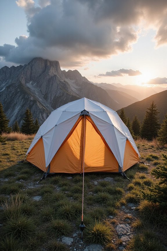 dome tents excel in wind