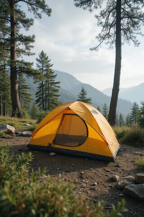 hydraulic setup camping tents