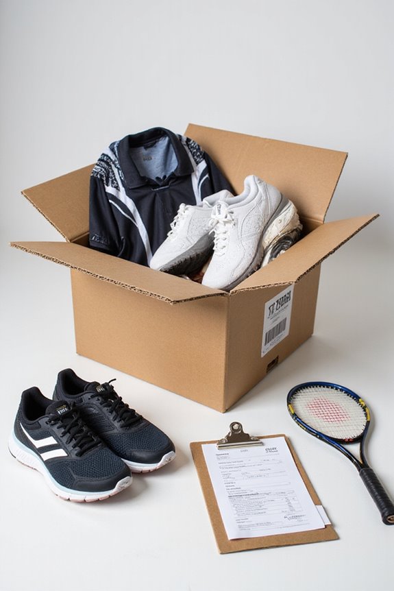 online sports store returns