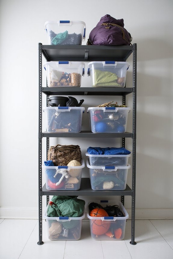 organized dry accessible storage
