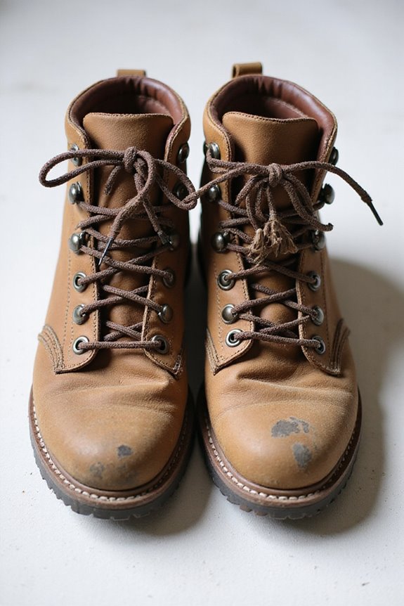 signs of hiking boot wear