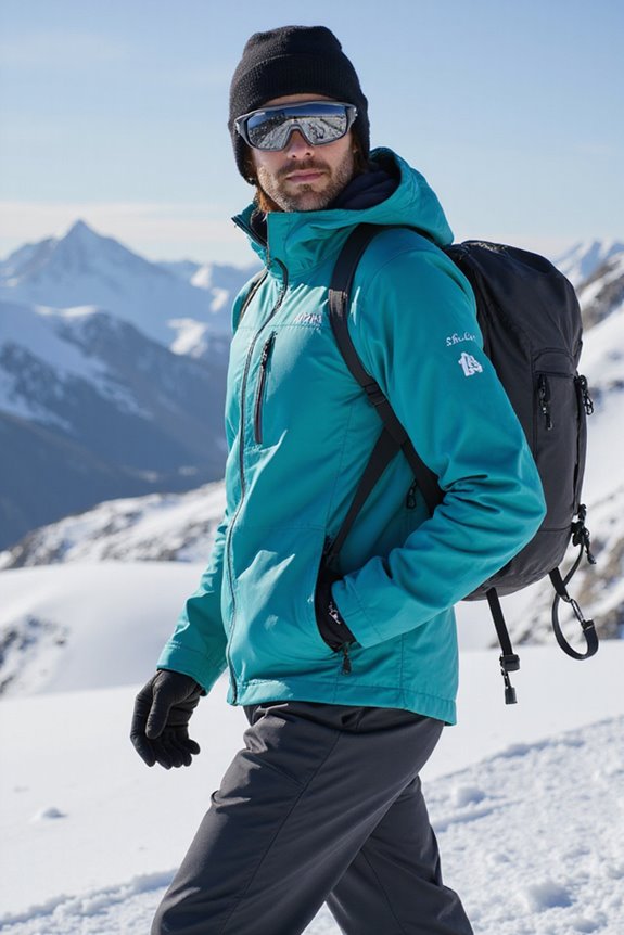 sleek slim fit ski jackets