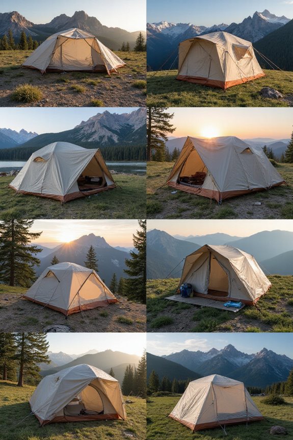spacious tents for groups