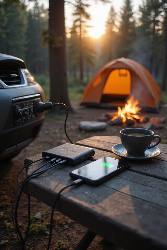 stay powered while camping