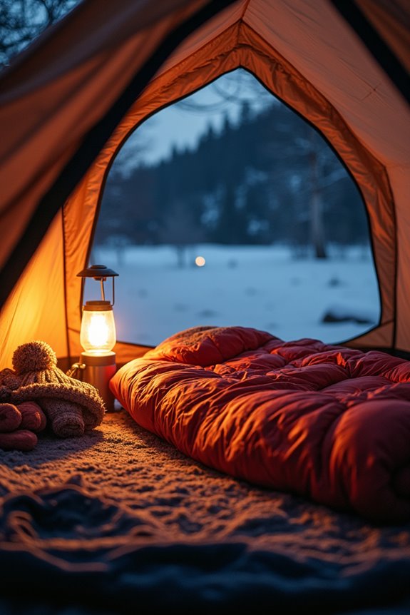 stay warm in tent