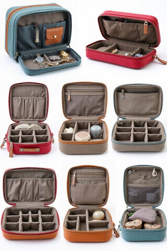 tangle free travel jewelry cases