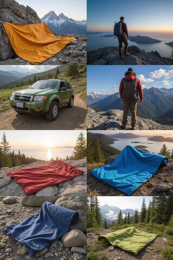 travel blankets with pouches