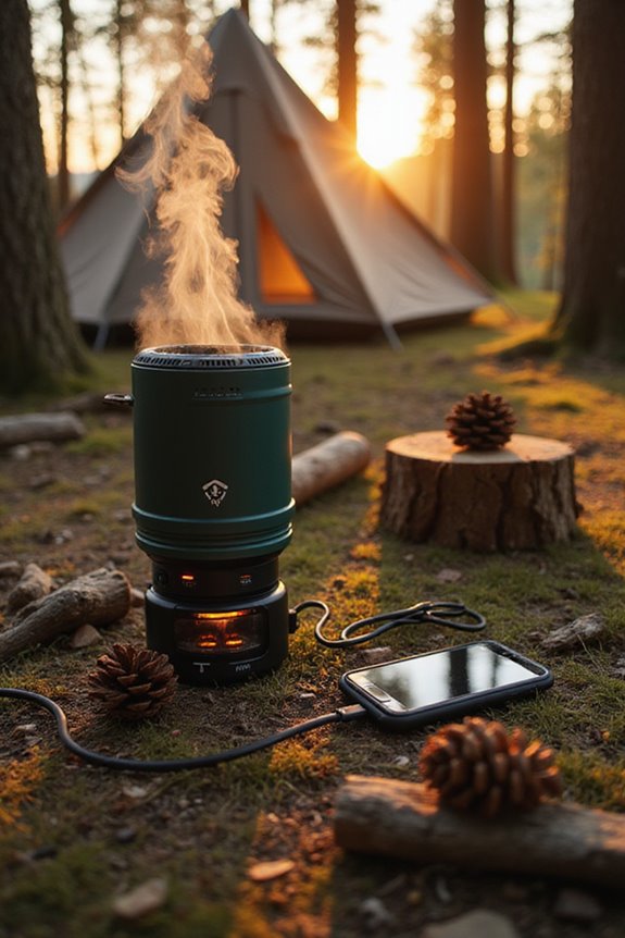 wood stove usb charging innovation